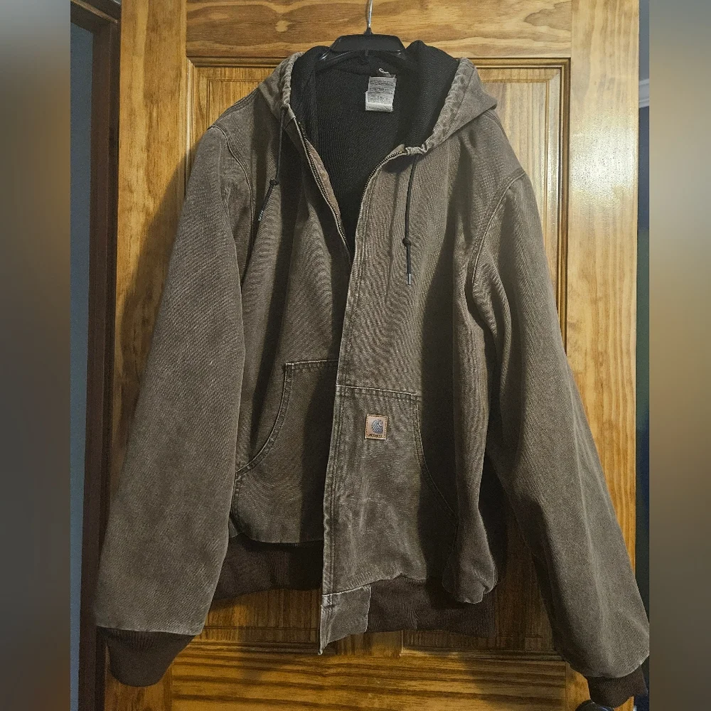 Carhartt | Jackets & Coats | Carhartt J25 Cht Mens Brown Hooded